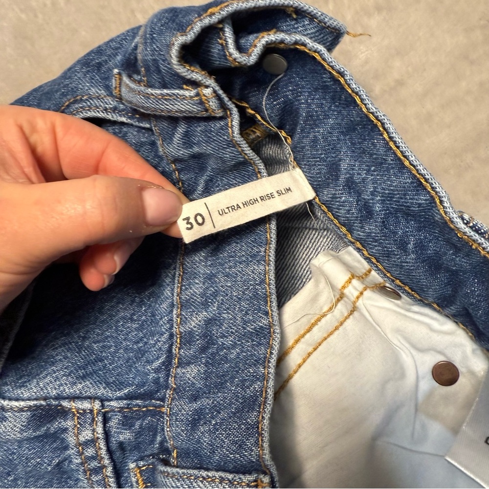 PacSun Ultra High Rise Vintage Style Slim Jeans Size 30 - Picture 5 of 9